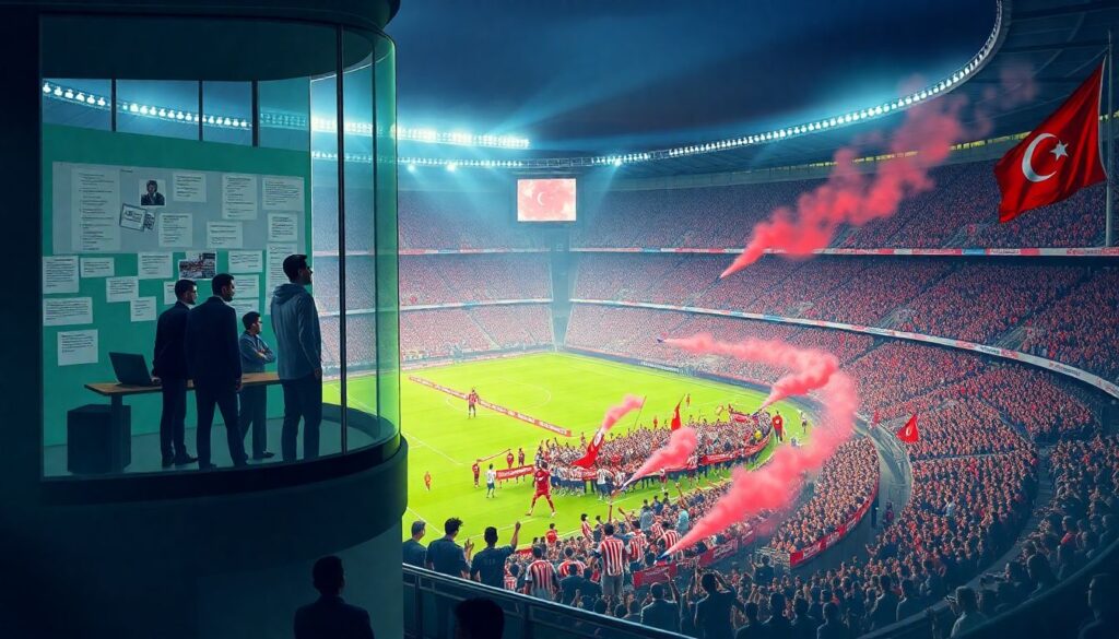 The Evolution of Turkish Football Fan Culture: Chants, Tifos, and Digital Tribes - иллюстрация