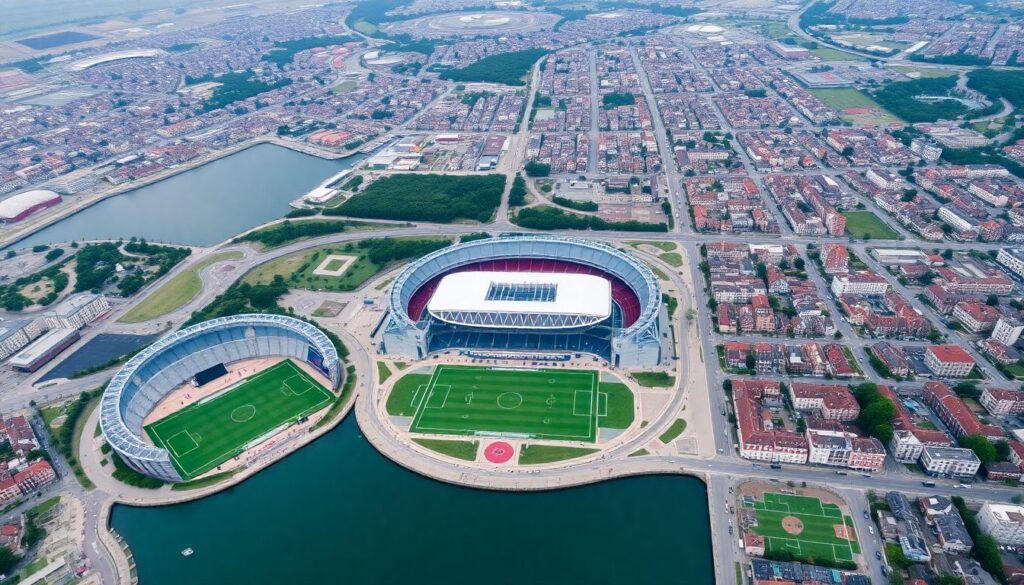 Iconic Turkish Stadiums and Arenas: Architecture, Atmosphere and Historic Matches - иллюстрация