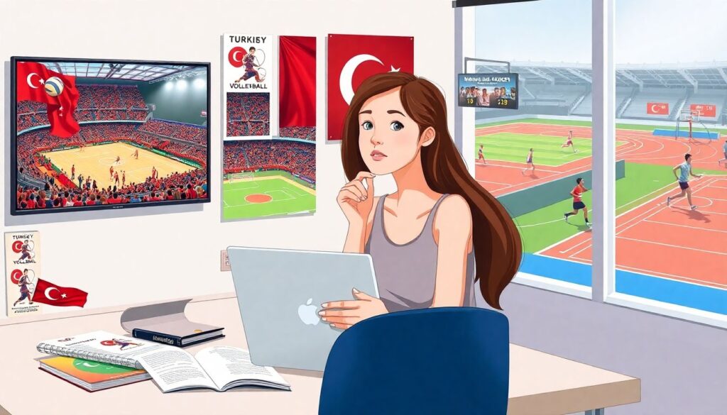 Women in Turkish Sports: The Rise of Female Athletes in Athletics, Basketball, and Volleyball - иллюстрация