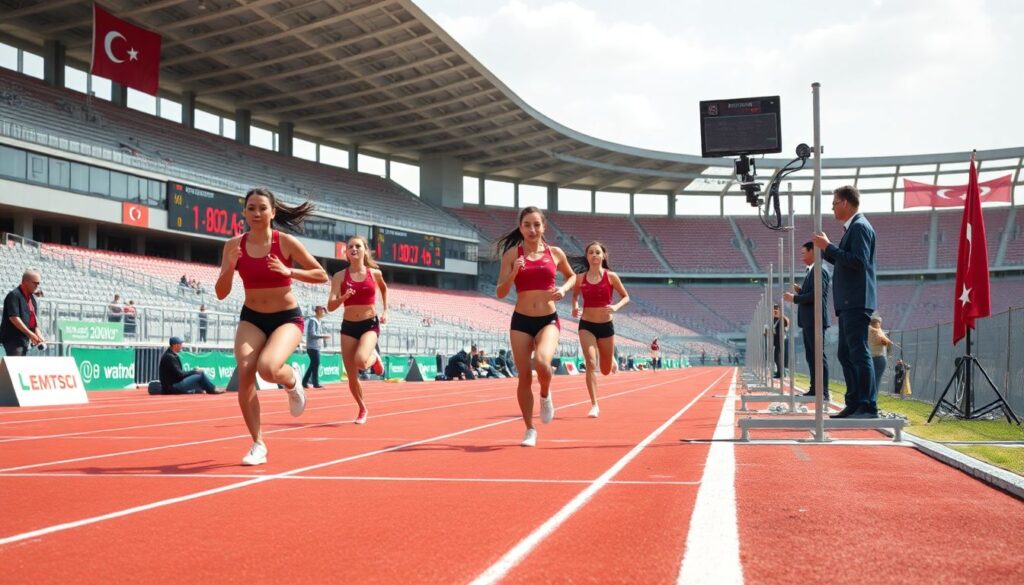 Women in Turkish Sports: The Rise of Female Athletes in Athletics, Basketball, and Volleyball - иллюстрация