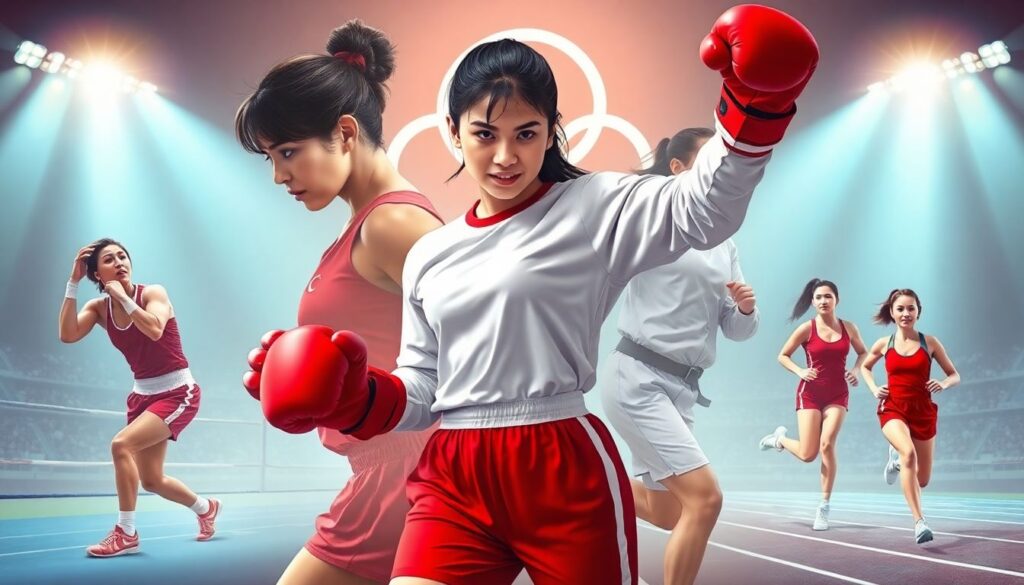 Women in Turkish Sports: Breaking Barriers in Athletics, Basketball, and Volleyball - иллюстрация