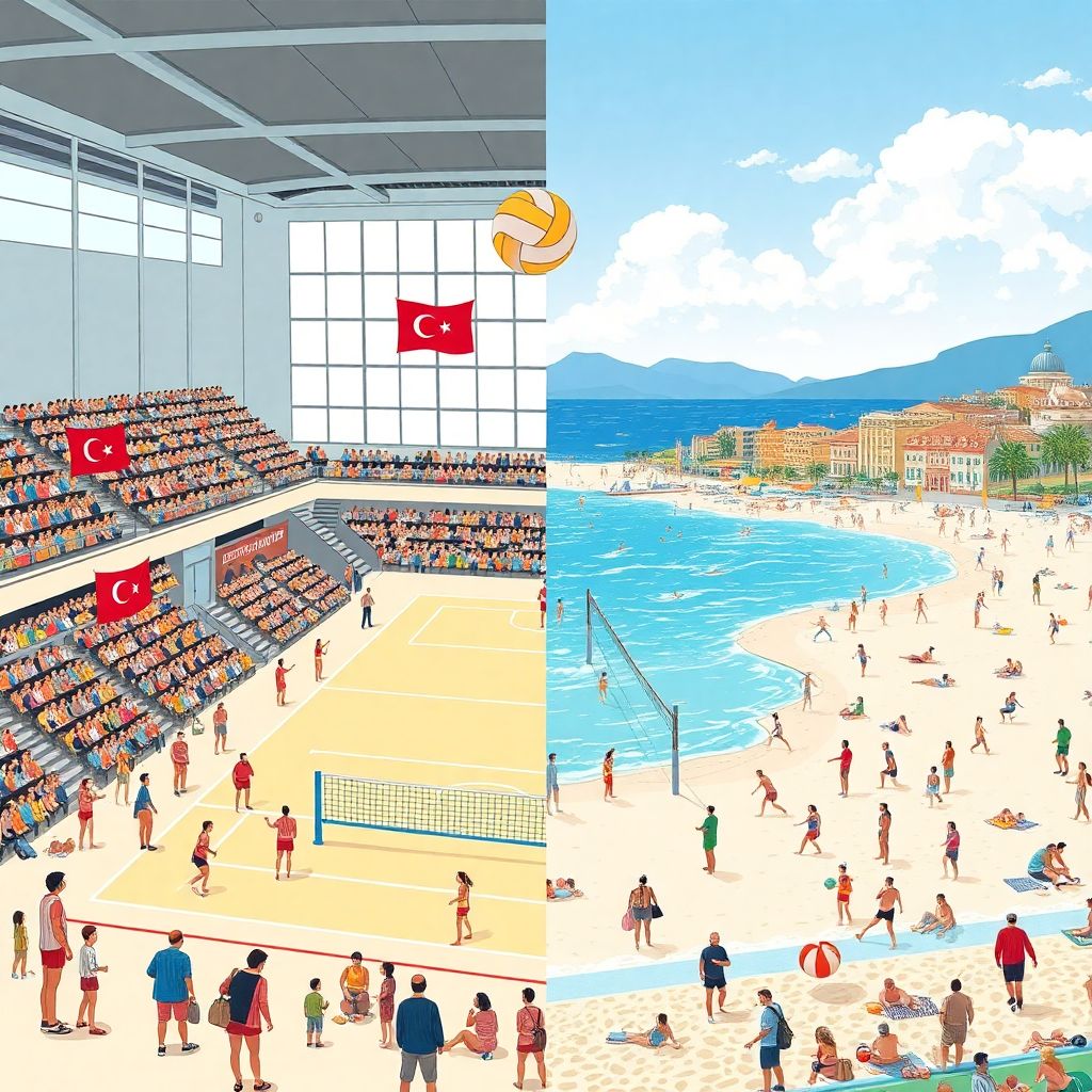 Beach volleyball vs indoor volleyball in turkey: which sport has more potential